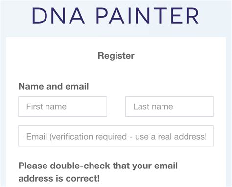 dna painter login|Register at DNA Painter: every step .